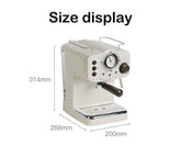 Steam Home Coffee Machine 15bar High Power Pressure Retro Espresso Coffee Machine
